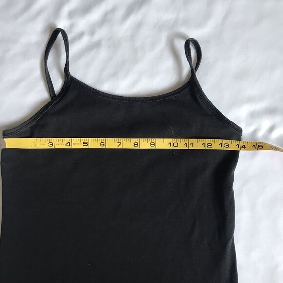 Maurices Women's Small S Black Spaghetti Strap Tank Top Sleeveless Y2K Stretch - Picture 4 of 6